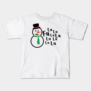 La la la snowman Kids T-Shirt